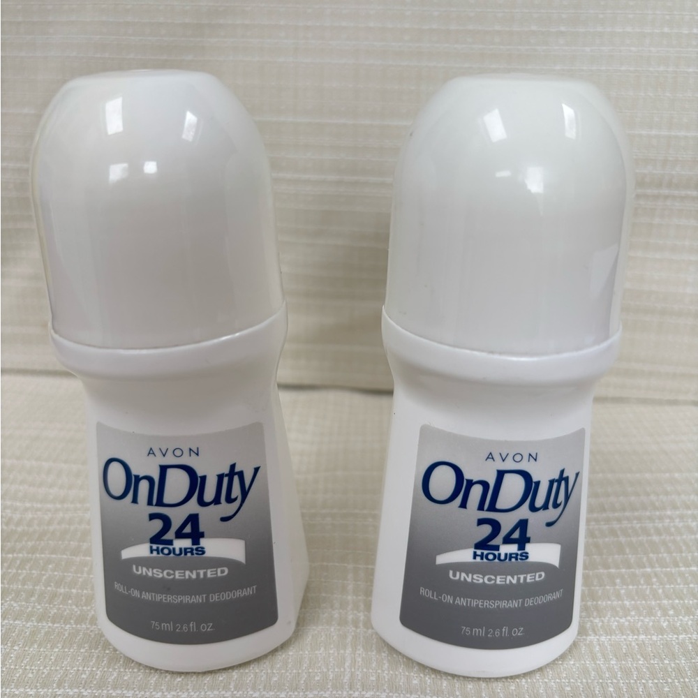 Avon On Duty 24 Hours Deodorant unscented 2pk